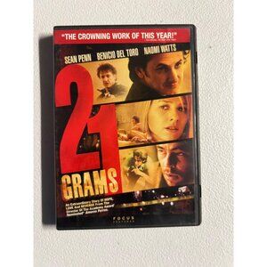 21 Grams 2003 DVD Sean Penn Benicio Del Toro Drama Movie Pre-Owned